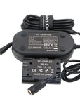 Alvin’s Cables ACK E6 Replacement AC Power Adapter Cable Kit Dummy Battery for Canon EOS 5DS R 5D Mark II 5D Mark III 5D Mark Ⅳ 6D 60D 60Da 7D Mark II 70D 80D from AC Outlet Fully Decoded Smart Chip