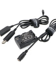 Alvin’s Cables DR E6 DC Coupler Dummy Battery to Dual USB Power Adapter Cable LP E6 Replacement for Canon EOS 5DS R 5D Mark II 5D Mark III 5D Mark Ⅳ 6D 60D 60Da 7D Mark II 70D 80D Fully Decoded