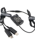 Alvin’s Cables DR E6 DC Coupler Dummy Battery to Dual USB Power Adapter Cable LP E6 Replacement for Canon EOS 5DS R 5D Mark II 5D Mark III 5D Mark Ⅳ 6D 60D 60Da 7D Mark II 70D 80D Fully Decoded
