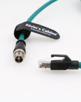 Alvin’s Cables M12 8 Pole X-Code Male to RJ45 Cat6a Ethernet Shielded Cable for Cognex Industrial Camera