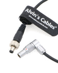Alvin's Cables Z CAM E2 Flagship Rotatable Right Angle 2 Pin to Straight Lock DC Power Cable for Atomos Shinobi Ninja V Monitor Adjustable 90 Degrees 2 Pin Male Cord for Z CAM E2-S6 E2-F6 E2-F8
