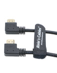 Alvin's Cables Z Cam E2 L Shape 4K 60P HDMI Cable for Atomos Shinobi Ninja V Monitor and Portkeys BM5 Right Angle to Right Angle High Speed HDMI Cord