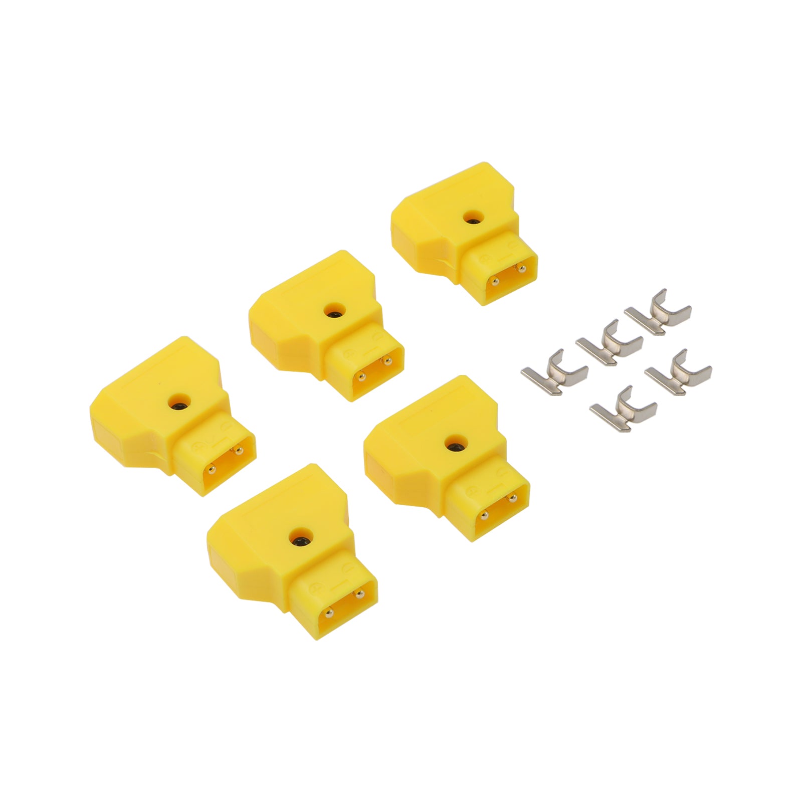 Dtap-Connector for V-Mount Gold-Mount Battery D-Tap P-Tap Male Plug for Camera Monitor Photography Power-Cable 5Pcs Alvins