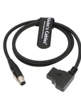 Alvin's Cables 12V TV Logic Monitor Power Cable Mini XLR 4 Pin Female to D Tap for Cameras Monitor