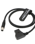 Alvin's Cables 12V TV Logic Monitor Power Cable Mini XLR 4 Pin Female to D Tap for Cameras Monitor