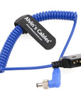 Alvin's Cables Locking DC 5.5 2.1 to D Tap Coiled Power Cable for Video Devices PIX-E7 PIX-E5 7 Touchscreen Display Blue CableHollyland Mars 400s