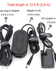 Alvin’s Cables ACK E6 Replacement AC Power Adapter Cable Kit Dummy Battery for Canon EOS 5DS R 5D Mark II 5D Mark III 5D Mark Ⅳ 6D 60D 60Da 7D Mark II 70D 80D from AC Outlet Fully Decoded Smart Chip