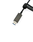 Alvin’s Cables USB 3.0 to Micro-B Fiber-Optics Data-Cable for Basler ACE Camera Micro-B Locking-Screws to Type-A Shielded-Cable for Industrial Camera 10M|32.8ft