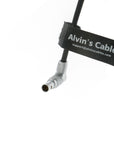 Alvin's Cables 1 to 3 Power Splitter Box Rotatable Right Angle 2 Pin Male to 3×2 Pin Female Splitter Cable for ARRI RED Cameras Teradek with Adjustable Screw
