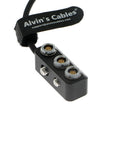 Alvin's Cables Run Stop Power Cable for ARRI Alexa Mini LF RS 3 Pin to RS 3 Pin and 2×2 Pin 1 to 3 Power Splitter Box for ARRI Alexa RED Teradek