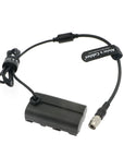 NP F550 Dummy Battery to Hirose 4 Pin Male Power Cable for Sony to Feelworld Monitor 7” F7 Alvin’s Cables