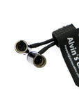 Alvin’s Cables Low-Profile TA5F to Dual TA3M Audio-Cable for Wisycom-MCR54| Lectrosonics-DCHR-Receiver LP Mini-XLR-5 Pin Female to Two LP Mini-XLR-3 Pin Male Splitter Cable for Canon-C70 Camera