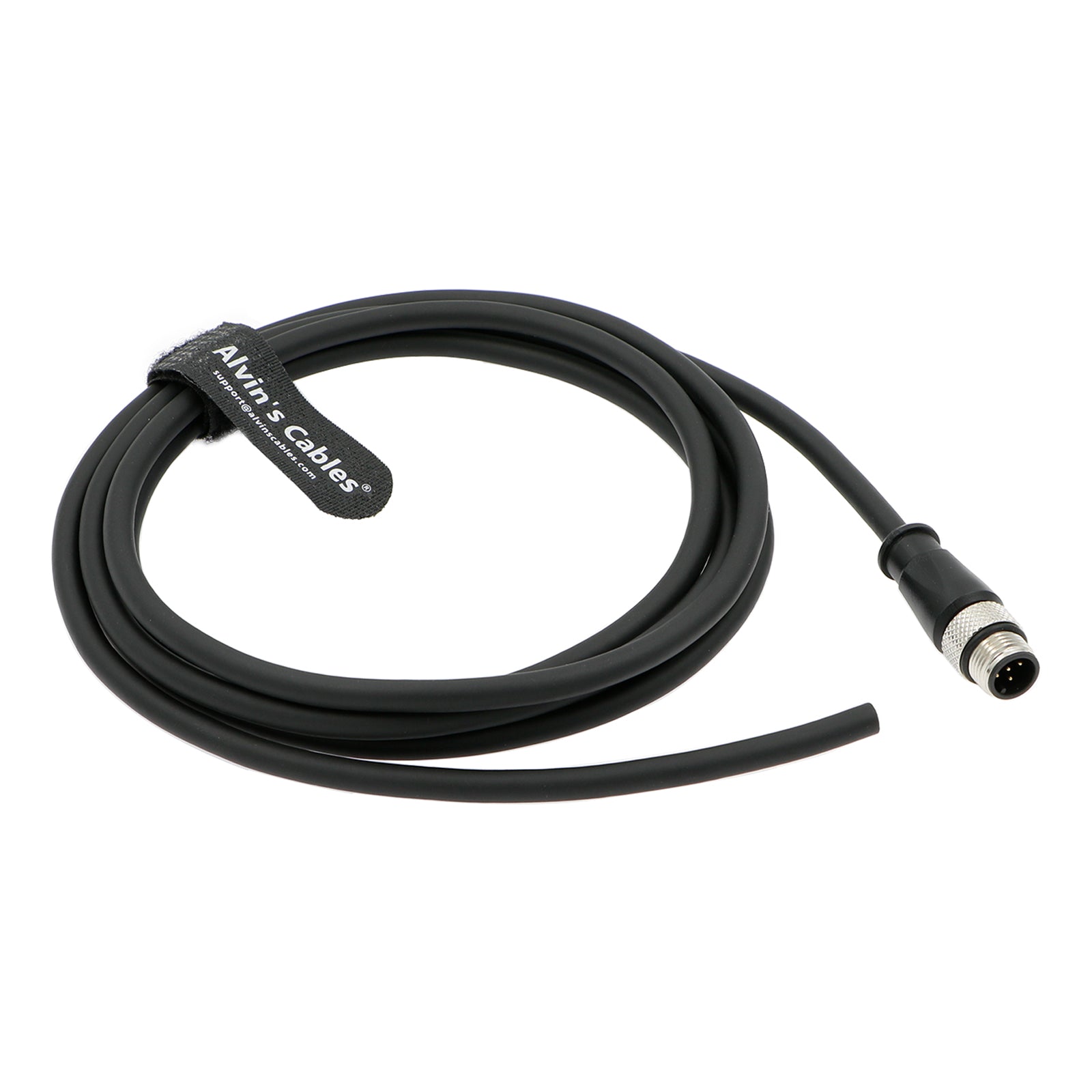 M12 Industrial Cable M12 A Code 5 Pin Male Aviation Connector Electrical Shielded Cable for Industrial cameras Sensor Network Alvin’s Cables