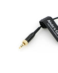 Alvin's Cables Timecode Cable for Canon R5C from Deity Tentacle Sync 3.5mm Lock TRS to DIN 1.0/2.3 Time Code Cable