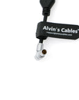 Alvin's Cables Rotatable 2-Pin Male to Dual Right-Angle DC Male Power Cable for Z-CAM F6