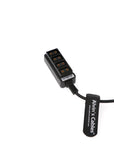 2-Pin to 4 D-Tap Female Breakout-Splitter Power-Cable with Regular for Phantom-Flex4K|ARRI RED DSMC2 Jetpack|RTmotion Sidekick 2Pin Male to 4-Port Dtap 12V Output Avin's Cables