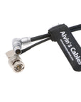 Combination Power-Cable for Zacuto-Gratical-Eye-Viewfinder|Teradek Rotatable Right-Angle 2-Pin-Male to D-Tap + Right Angle BNC to BNC Flexible HD SDI Cable for BMCC-Video-Camera Braided