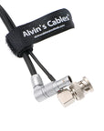 Combination Power-Cable for Zacuto-Gratical-Eye-Viewfinder|Teradek Rotatable Right-Angle 2-Pin-Male to D-Tap + Right Angle BNC to BNC Flexible HD SDI Cable for BMCC-Video-Camera Braided