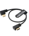 Z-CAM-E2 L-Shape 4K-60P HDMI-Cable for Atomos-Shinobi Ninja-V Monitor|Portkeys-BM5 Righ- Angle to Right Angle High Speed 8K HDMI-Cord Alvin's Cables Upgrade Version 12inches|30cm