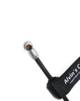 Power Cable for Zacuto Kameleon EVF from Digital Bolex D16 Camera Rotatable Right Angle 4 Pin Male to XLR 4 Pin Male Right Angle Alvin's Cables 30CM