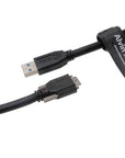 Alvin’s Cables USB 3.0 USB-A to Micro-B Data-Cable for Basler ACE Camera Micro-B Locking-Screws to Type-A Shielded-Cable for Industrial Camera 1M|39.4inches