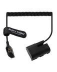 Alvin's Cables E6NH Dummy Battery to D-Tap Coiled Cable for Canon LP-E6NH, for Canon R5, R5 C, R6, R7, R, 5D II/III/IV, 6D, 6D II, 7D, 7D II, 60D, 60Da, 70D, 80D, 90D, XC10, XC15, 5DS, 5DS R Cameras