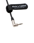 Timecode Cable for Canon R5C DIN 1.0/2.3 to 3.5mm TRS 90 Degree Time Code Cord Compatible with Tentacle Sync Alvin's Cables