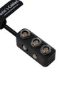 1 to 3 Mini Power Splitter Box Cable RS 3-Pin Male to 3 Ports 3-Pin RS Female Box for ARRI Camera Alvin's Cables |30CM