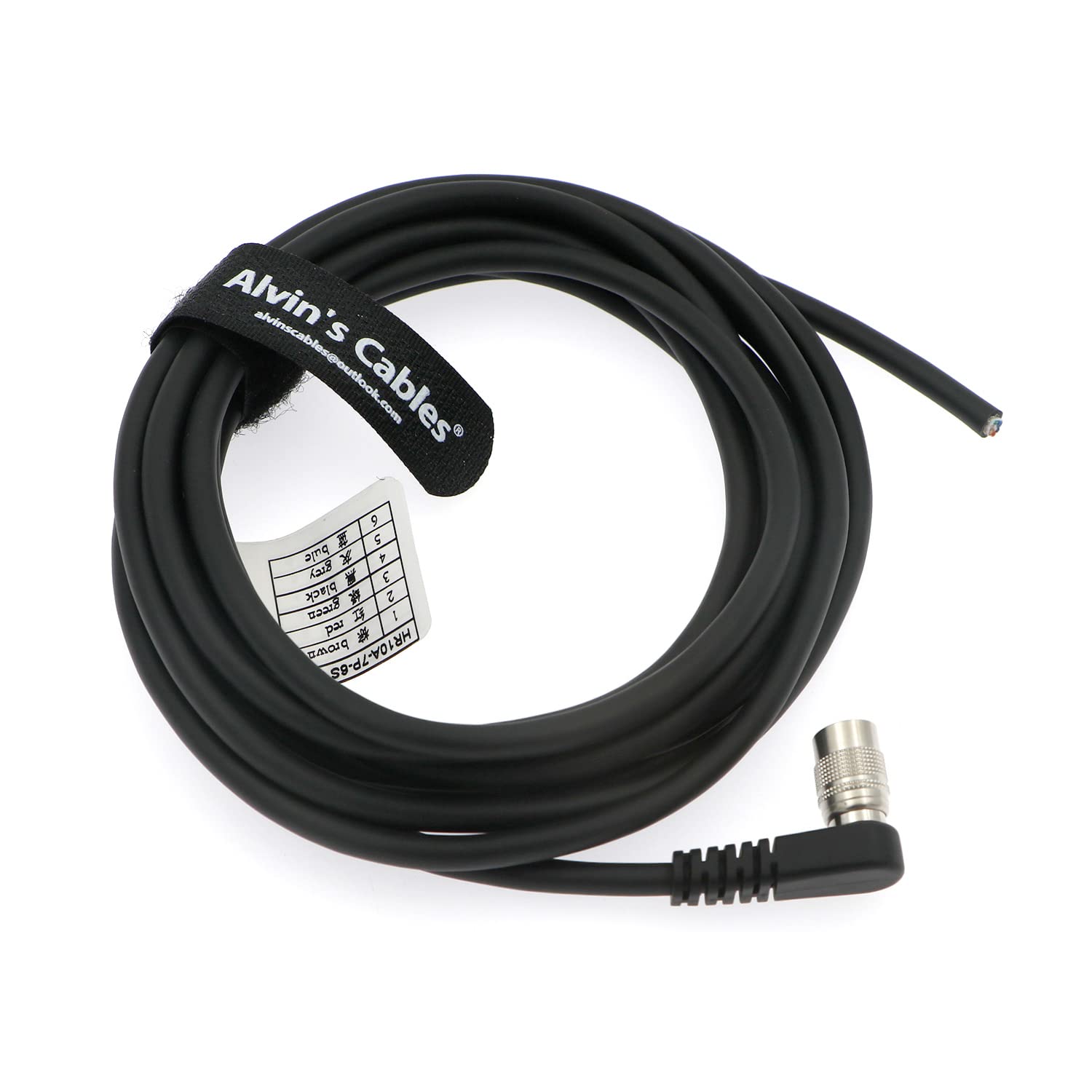 Alvin’s Cable Hirose 6 Pin Female HR10A-7P-6S to Flying Lead Power I/O Cable for Basler GIGE AVT for Sony CCD Camera