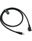 Alvin's Cables USB 3.0 Data-Cable USB-A to Micro-B Left Angle with Dual Locking-Screws High-Flex Cable Shielded-Cable for Industrial Camera Vision Camera 1.5M|4.9ft
