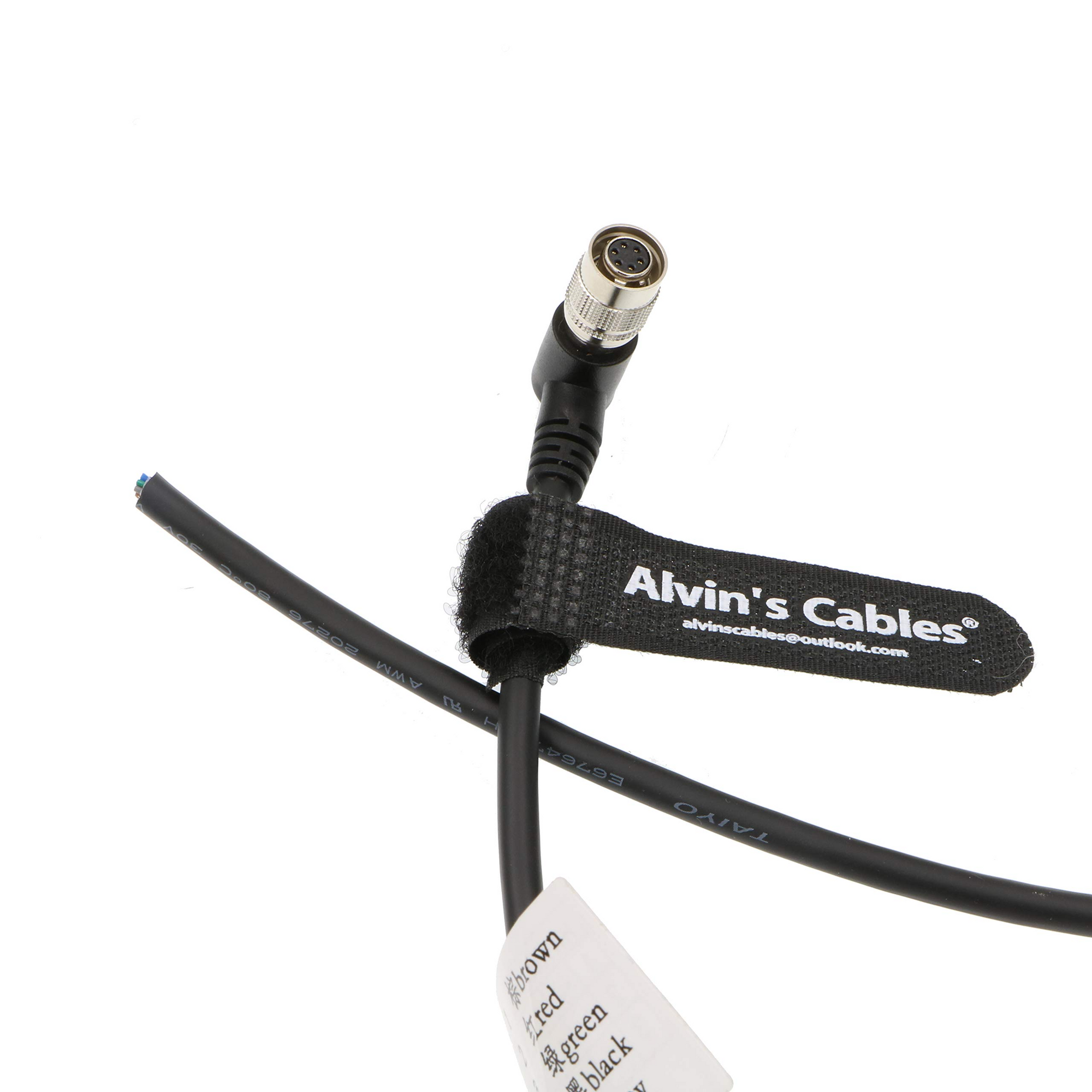 Alvin’s Cable Hirose 6 Pin Female HR10A-7P-6S to Flying Lead Power I/O Cable for Basler GIGE AVT for Sony CCD Camera