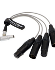 Alvin's Cables Breakout Audio Input Output Cable for Atomos Shogun Monitor Recorder 10 Pin Male to 4 XLR 3 Pin