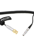 Alvin's Cables BNC to 5 Pin Right Angle Time Code Cable for ARRI Mini Sound Devices ZAXCOM