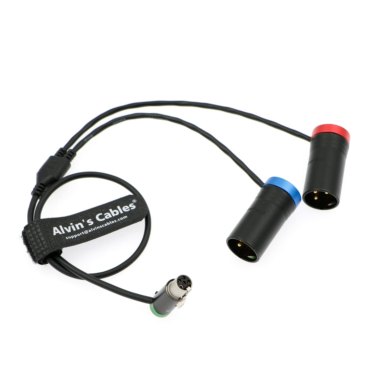 Alvin’s Cables Low-Profile TA5F to Dual LP XLR 3 Pin Male Audio-Cable for Wisycom-MCR54| Lectrosonics-DCHR-Receiver LP Mini XLR 5 Pin Female to Two XLR Output Splitter Cable for Sound Devices