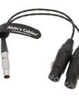 Alvin's Cables Breakout Audio Input Output Cable for Atomos Shogun Monitor Recorder 10 Pin Male to 4 XLR 3 Pin
