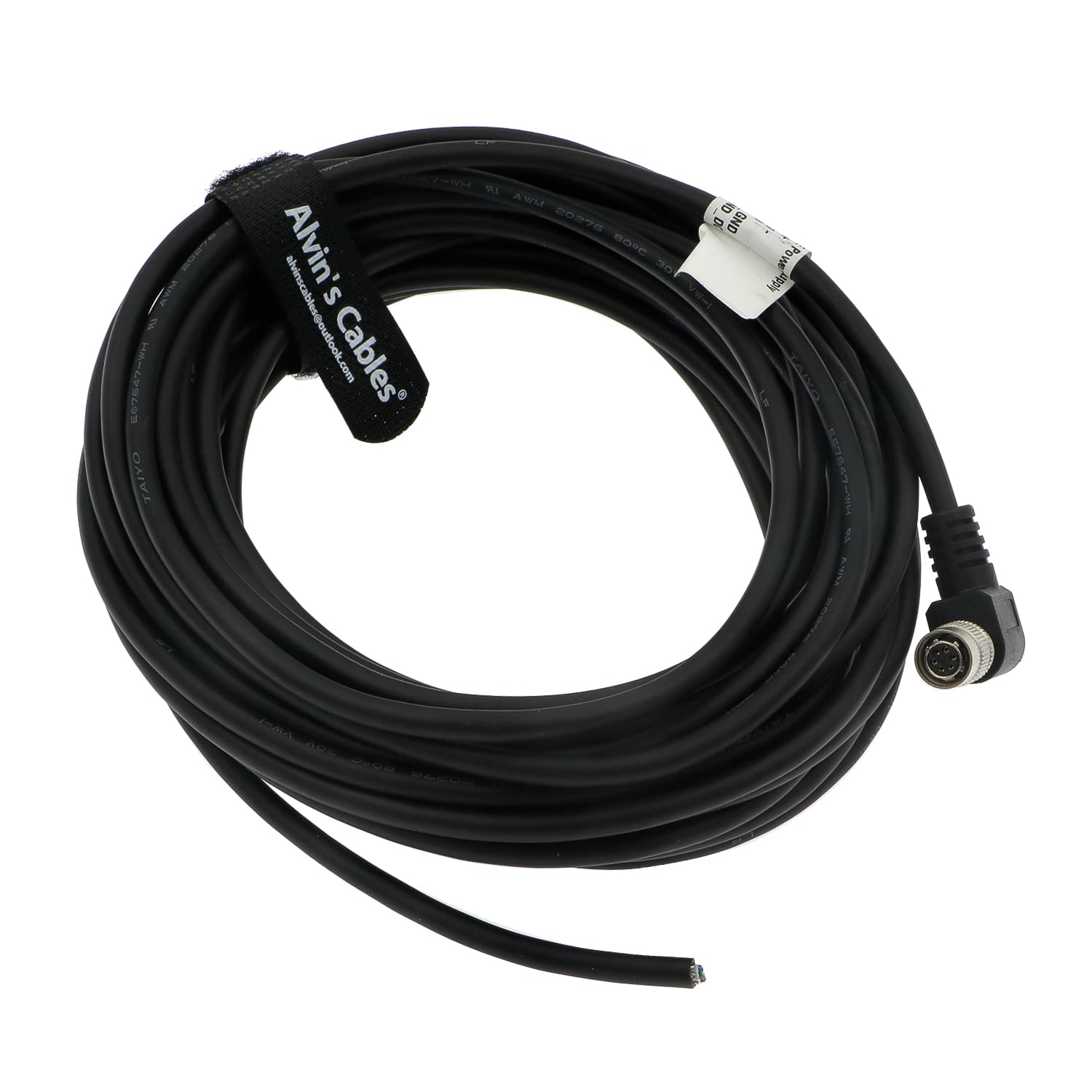 Alvin’s Cable Hirose 6 Pin Female HR10A-7P-6S to Flying Lead Power I/O Cable for Basler GIGE AVT for Sony CCD Camera