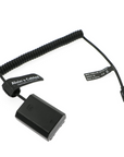 Alvin's Cables USB-C Type-C PD to NP-FZ100 Dummy Battery Coiled Power Cable for Sony Alpha A7 III, A7S III, A7R III, A7R IV, A9, A9II, A9R, A9S, A6600, A7C, A1 Camera