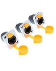 Alvin's Cables 3 Pcs RJ45 Waterproof Coupler Socket Connector IP65 Ethernet Panel Mount RJ45 Connector