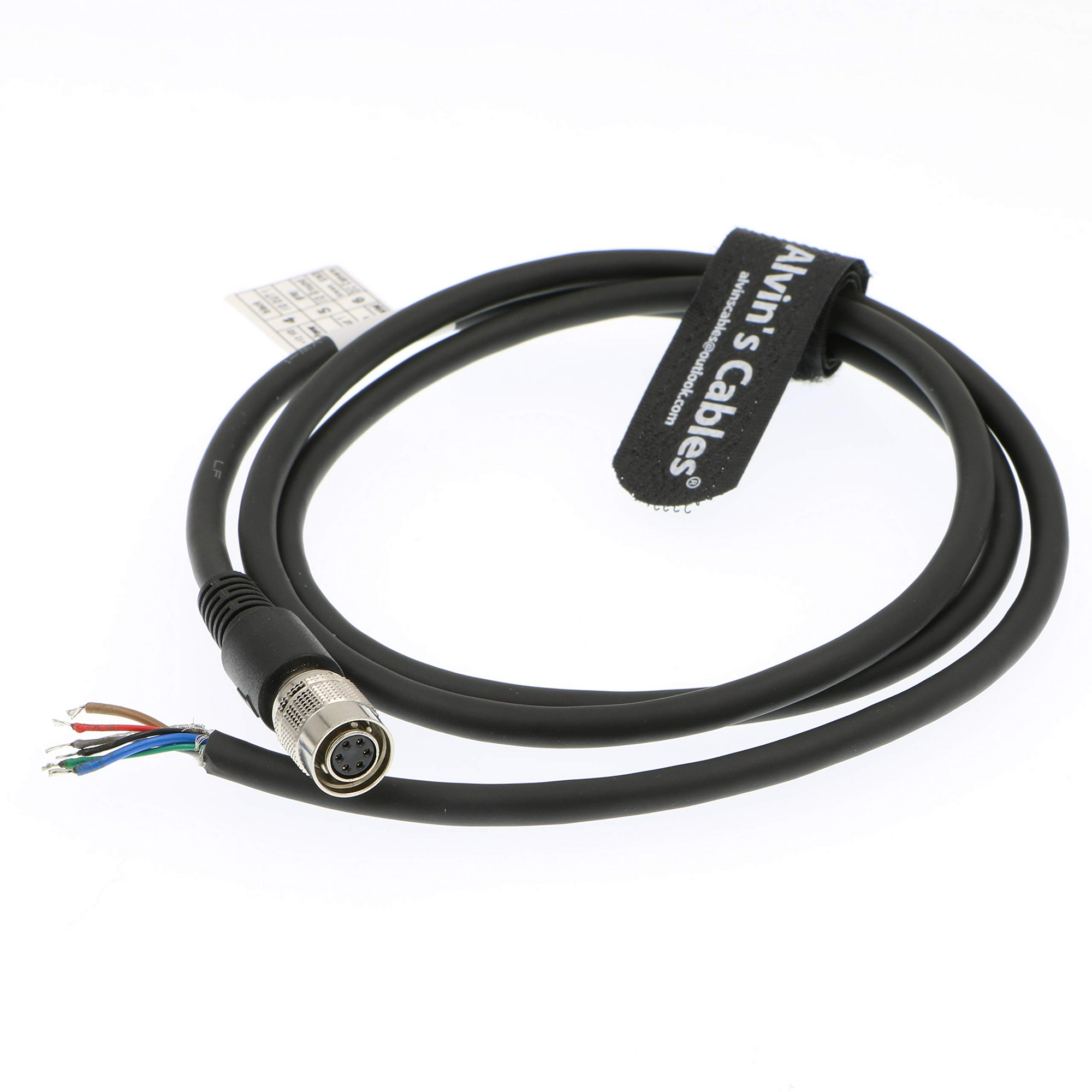Alvin’s Cable Hirose 6 Pin Female HR10A-7P-6S to Flying Lead Power I/O Cable for Basler GIGE AVT for Sony CCD Camera