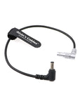 Alvin's Cables Z CAM E2 S6 F6 M4 Power Cable Ninja V DC Jack to Rotatable 2 Pin Male Right Angle 30CM