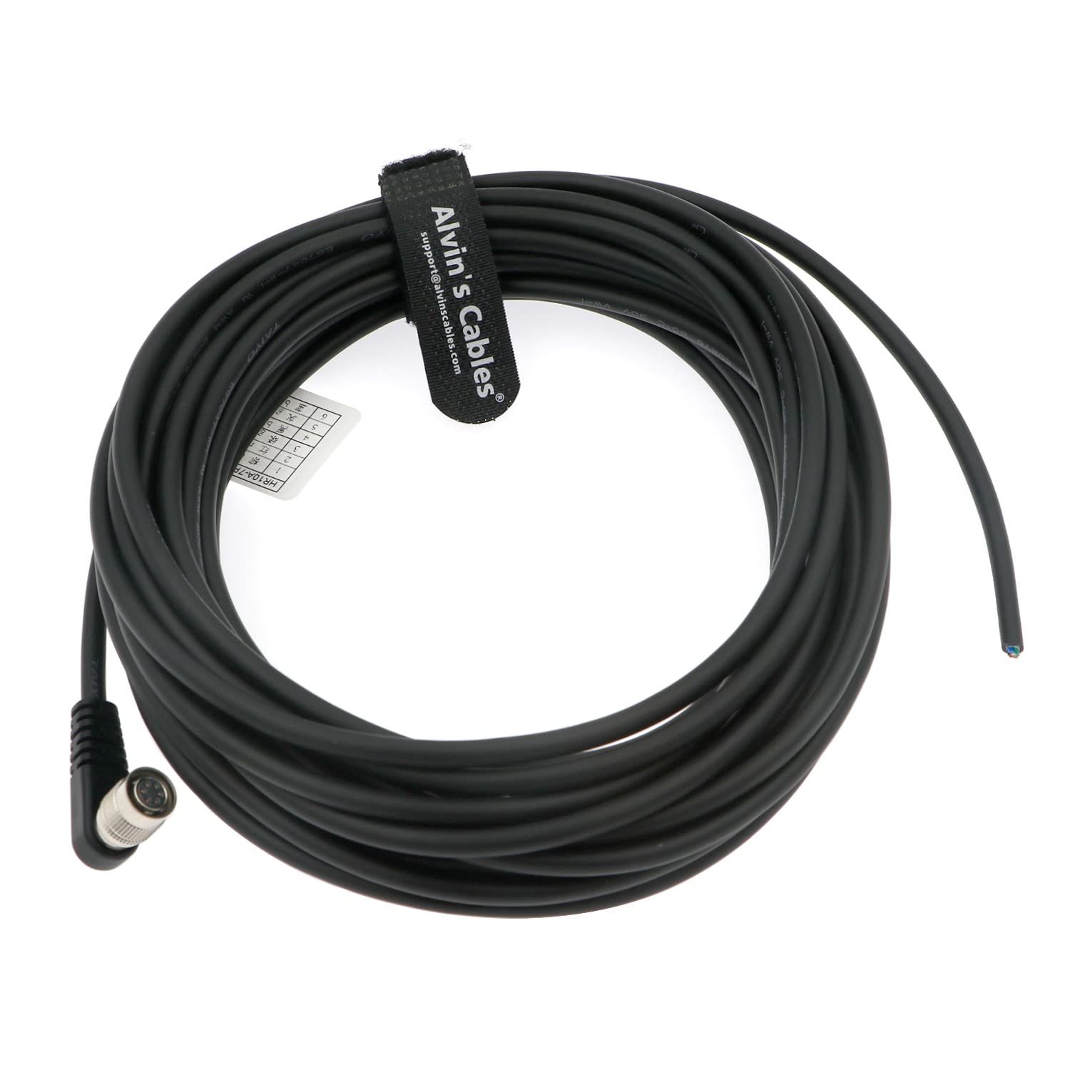 Alvin’s Cable Hirose 6 Pin Female HR10A-7P-6S to Flying Lead Power I/O Cable for Basler GIGE AVT for Sony CCD Camera