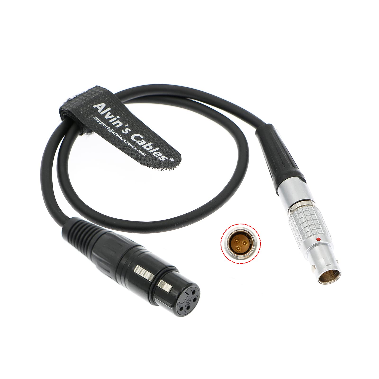 Alvin's Cables Power Cable for Sony Venice F55 SXS Camera for Steadicam M1 M2 Sled 2B 3 Pin Male to XLR 4 Pin Female 12V Power Cable