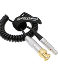 Alvin's Cables BNC to 5 Pin Right Angle Time Code Cable for ARRI Mini Sound Devices ZAXCOM