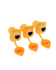Alvin's Cables 3 Pcs RJ45 Waterproof Coupler Socket Connector IP65 Ethernet Panel Mount RJ45 Connector