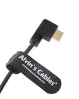 Alvin's Cables Z Cam E2 L Shape HDMI Cable Left Angle to Right Angle High Speed HDMI Cord for Atomos Shinobi Ninja V Monitor| Portkeys BM5 Monitor 50cm|19.7inches