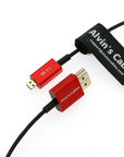 Alvin’s Cables 8K 2.1 Micro-HDMI to Full HDMI Cable for Atomos-Ninja-V 4K-60P Record 48Gbps HDMI for Canon-R5C,R5,R6