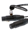Alvin's Cables Breakout Audio Input Output Cable for Atomos Shogun Monitor Recorder 10 Pin Male to 4 XLR 3 Pin