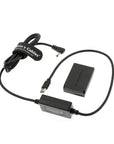 Alvin's Cables Type-C PD to LP-EL12 Dummy Battery Power Cable for Canon EOS M M2 M10 M50 M100 M200 DSLR Cameras