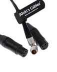 Alvin's Cables Breakout Audio Input Output Cable for Atomos Shogun Monitor Recorder 10 Pin Male to 4 XLR 3 Pin
