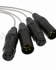 Alvin's Cables Breakout Audio Input Output Cable for Atomos Shogun Monitor Recorder 10 Pin Male to 4 XLR 3 Pin